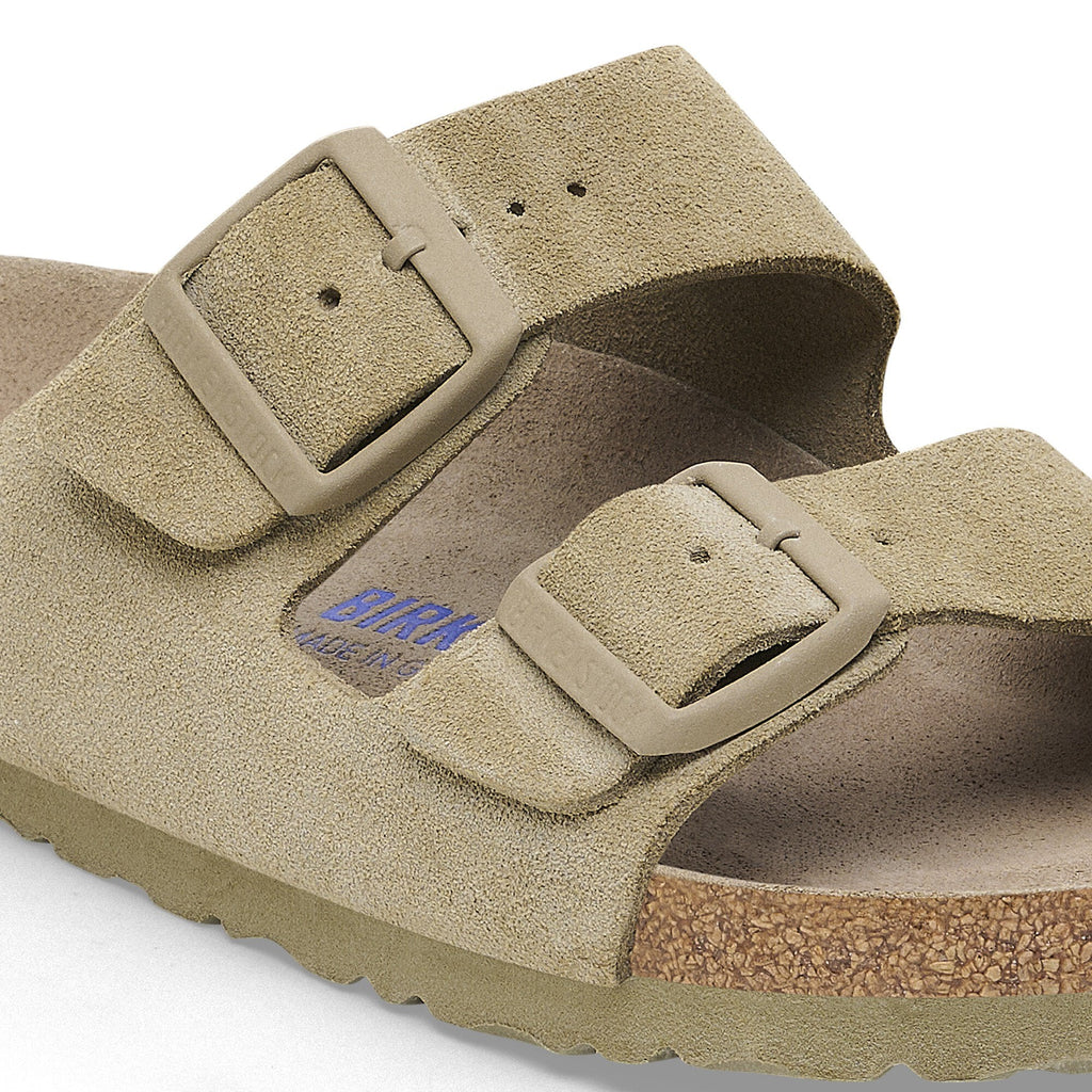 Unisex Σανδάλια Suede Leather Arizona Regular Birkenstock | 1019045-Faded Khaki ΑΝΔΡΙΚΑ > ΠΑΠΟΥΤΣΙΑ BIRKENSTOCK