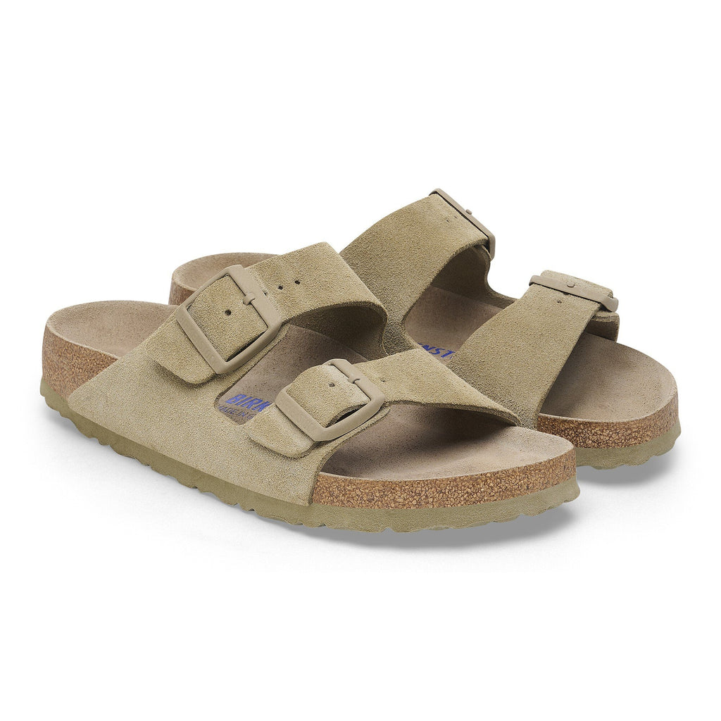 Unisex Σανδάλια Suede Leather Arizona Regular Birkenstock | 1019045-Faded Khaki ΑΝΔΡΙΚΑ > ΠΑΠΟΥΤΣΙΑ BIRKENSTOCK