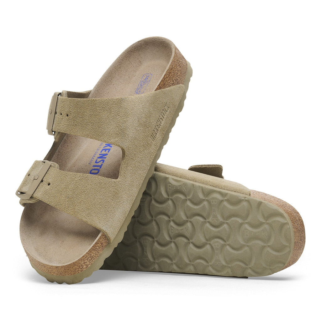 Unisex Σανδάλια Suede Leather Arizona Regular Birkenstock | 1019045-Faded Khaki ΑΝΔΡΙΚΑ > ΠΑΠΟΥΤΣΙΑ BIRKENSTOCK