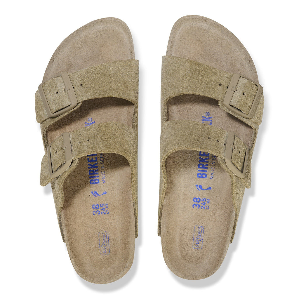 Unisex Σανδάλια Suede Leather Arizona Regular Birkenstock | 1019045-Faded Khaki ΑΝΔΡΙΚΑ > ΠΑΠΟΥΤΣΙΑ BIRKENSTOCK