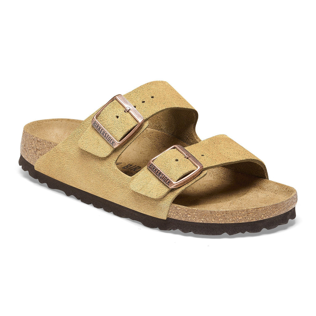 Unisex Σανδάλια Suede Leather Arizona Narrow Birkenstock | 1026174-Latte Cream ΓΥΝΑΙΚΕΙΑ > ΠΑΠΟΥΤΣΙΑ BIRKENSTOCK