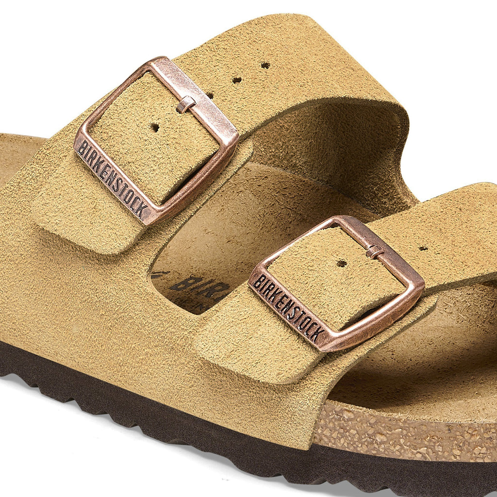 Unisex Σανδάλια Suede Leather Arizona Narrow Birkenstock | 1026174-Latte Cream ΓΥΝΑΙΚΕΙΑ > ΠΑΠΟΥΤΣΙΑ BIRKENSTOCK