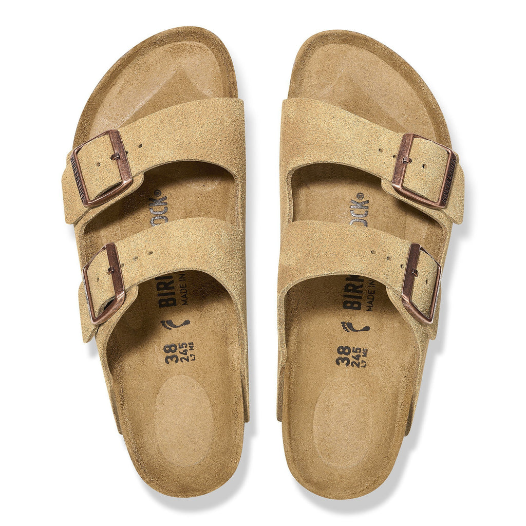 Unisex Σανδάλια Suede Leather Arizona Narrow Birkenstock | 1026174-Latte Cream ΓΥΝΑΙΚΕΙΑ > ΠΑΠΟΥΤΣΙΑ BIRKENSTOCK