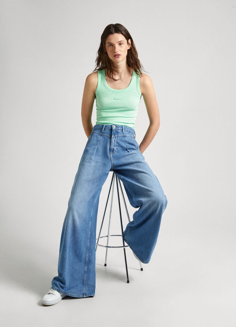 PEPE JEANS WIDE LEG JEANS WOMEN'S JEANS PL2046924-000 – Pagosmio