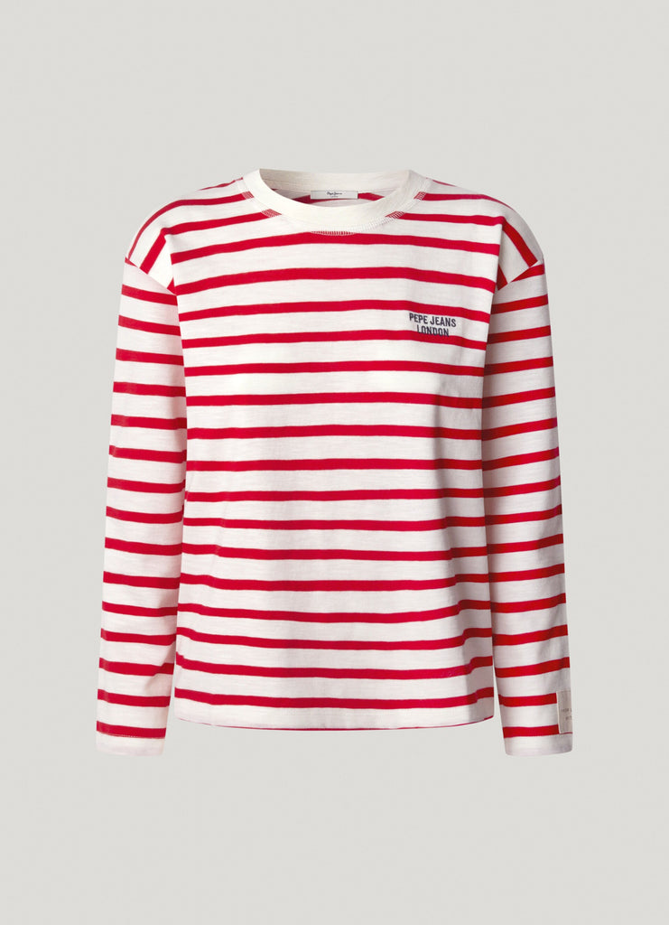 Γυναικεία Μπλούζα Rio Long Sleeve Striped T-shirt Pepe Jeans | PL506018-255 ΓΥΝΑΙΚΕΙΑ > ΜΠΛΟΥΖΕΣ PEPE JEANS