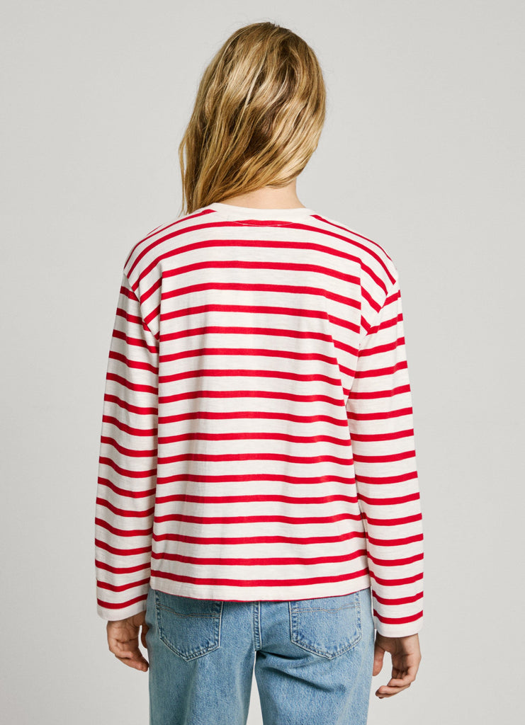 Γυναικεία Μπλούζα Rio Long Sleeve Striped T-shirt Pepe Jeans | PL506018-255 ΓΥΝΑΙΚΕΙΑ > ΜΠΛΟΥΖΕΣ PEPE JEANS