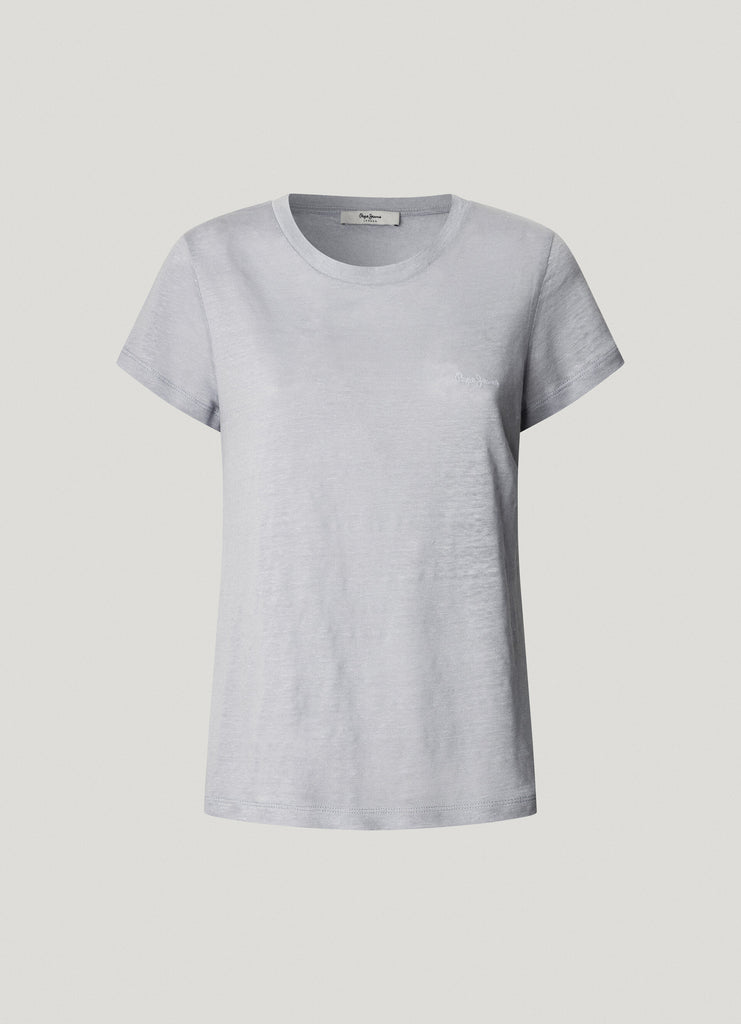 Γυναικεία Λινή Μπλούζα Megan T-shirt Pepe Jeans | PL506049-516 ΓΥΝΑΙΚΕΙΑ > ΜΠΛΟΥΖΕΣ PEPE JEANS