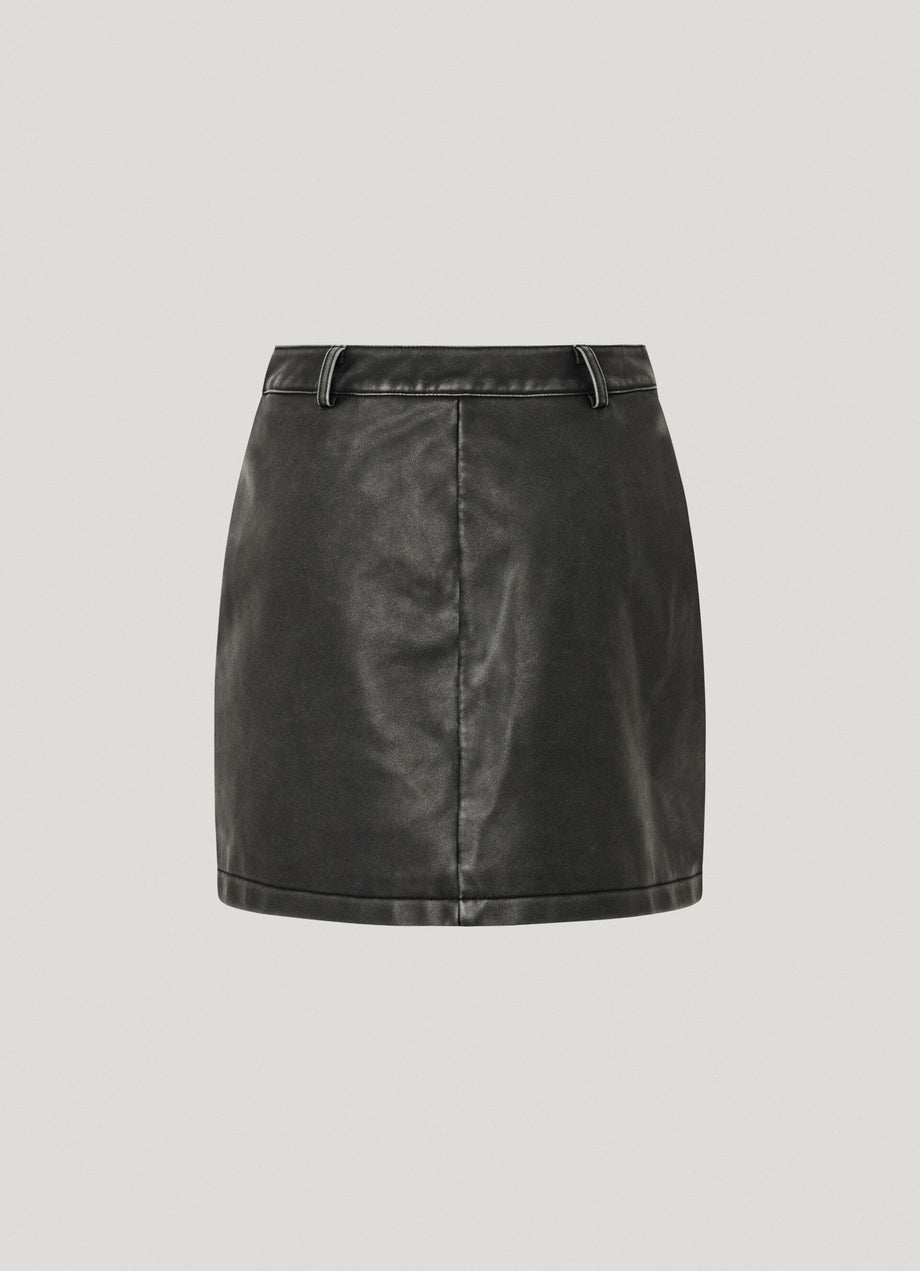 Pepe jeans leather mini skirt best sale