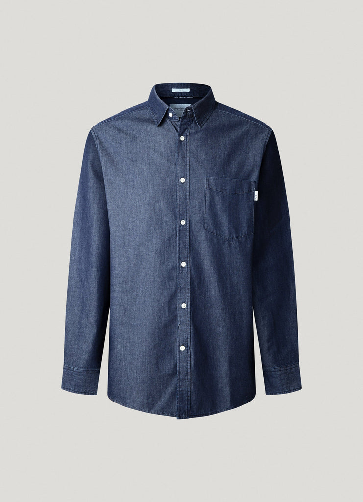 Ανδρικό Τζιν Πουκάμισο Classic Slim Fit Denim Shirt Pepe Jeans | PM309001ID2-000 ΑΝΔΡΙΚΑ > ΠΟΥΚΑΜΙΣΑ PEPE JEANS