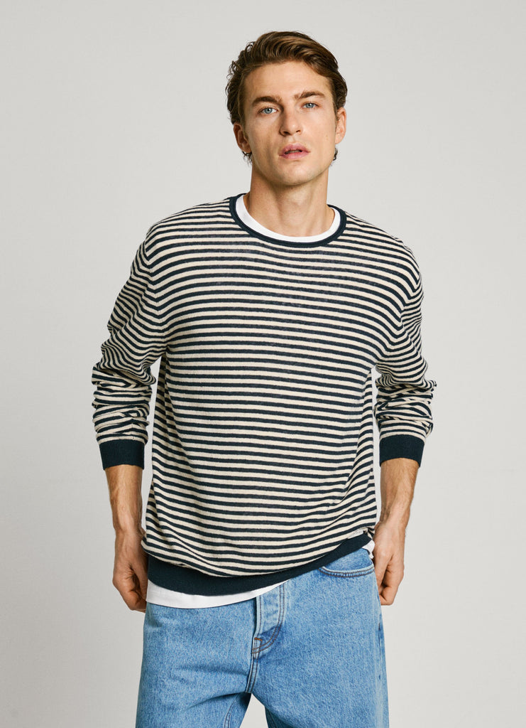 Ανδρική Πλεκτή Μπλούζα Layne Stripes Pepe Jeans | PM702508-594 ΑΝΔΡΙΚΑ > ΠΛΕΚΤΑ PEPE JEANS