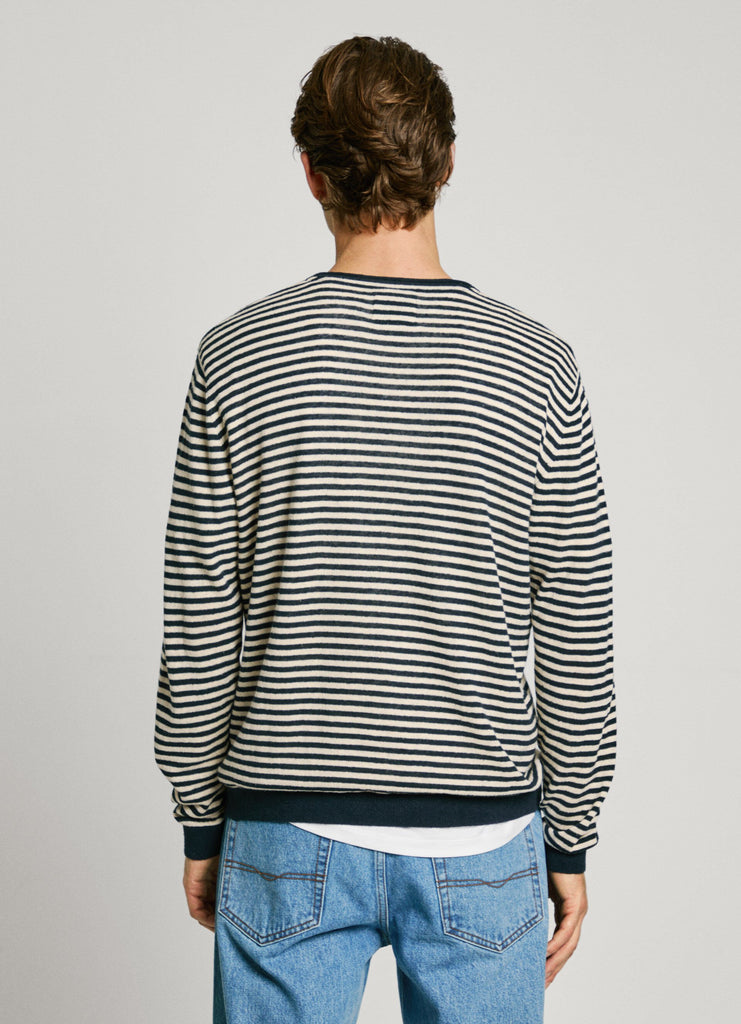 Ανδρική Πλεκτή Μπλούζα Layne Stripes Pepe Jeans | PM702508-594 ΑΝΔΡΙΚΑ > ΠΛΕΚΤΑ PEPE JEANS