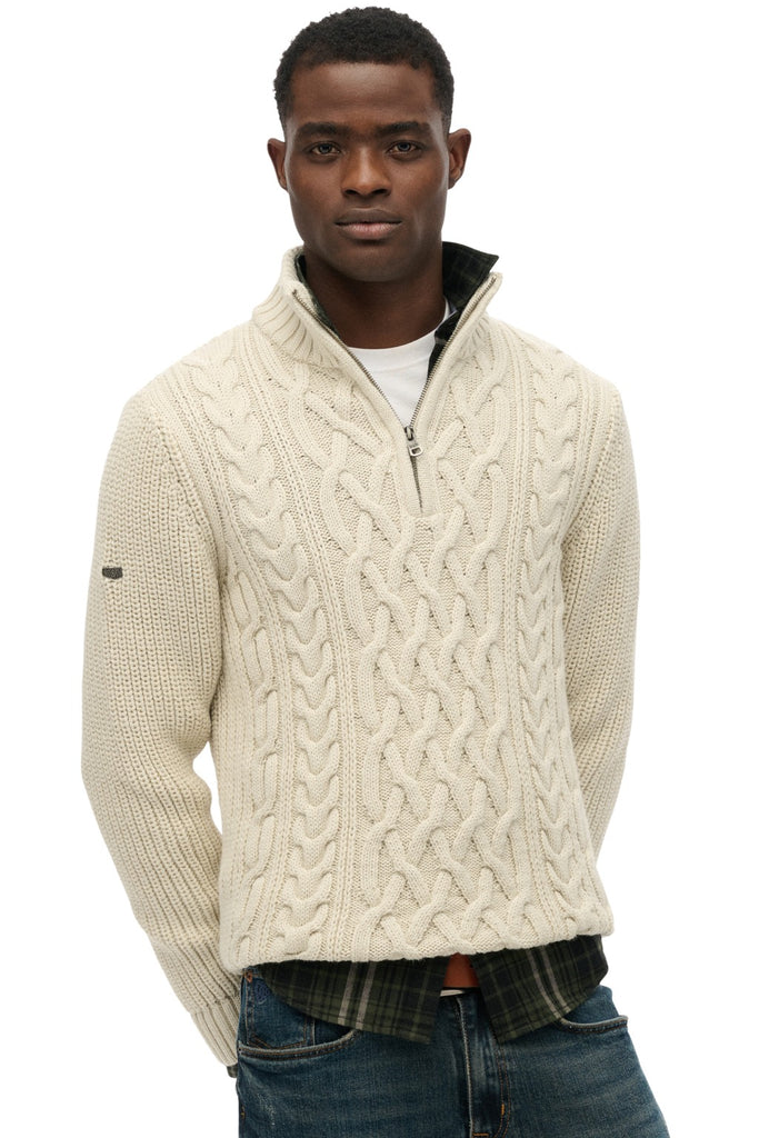 Ανδρικό Πλεκτό Ovin Jacob Superdry | M6110698A-39E ΑΝΔΡΙΚΑ > ΠΛΕΚΤΑ SUPERDRY