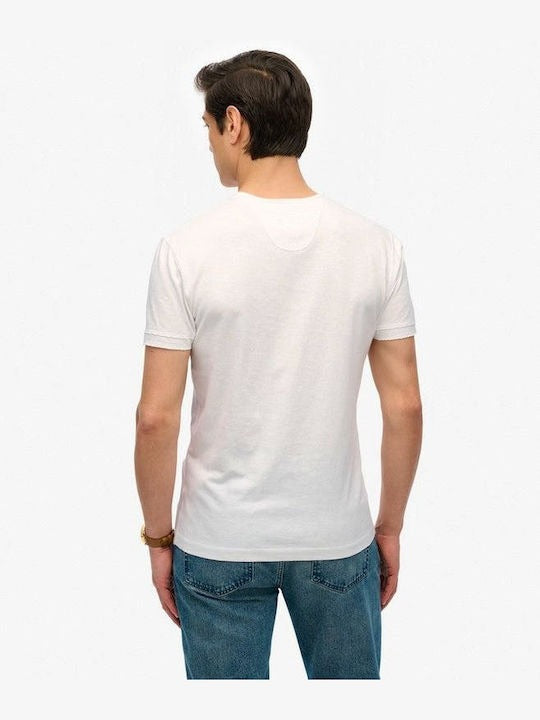 Ανδρική Κοντομάνικη Μπλούζα Jersey Grandad Superdry | M6010881Α -01C ΑΝΔΡΙΚΑ > ΜΠΛΟΥΖΕΣ SUPERDRY