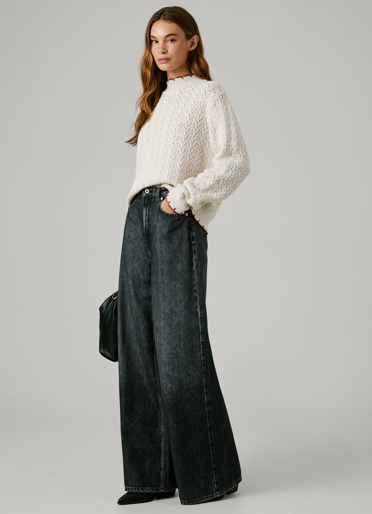 Γυναικείο Παντελόνι Wide Leg Jeans Jaimy Pepe Jeans | PL20474049S12-000 ΓΥΝΑΙΚΕΙΑ > ΠΑΝΤΕΛΟΝΙΑ PEPE JEANS