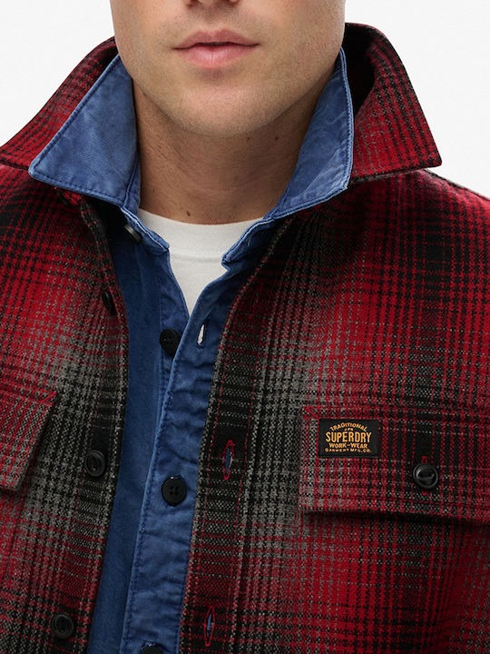 Ανδρικό Πουκάμισο Ovin Wool Superdry | M4011050A-I1V ΑΝΔΡΙΚΑ > ΠΟΥΚΑΜΙΣΑ SUPERDRY