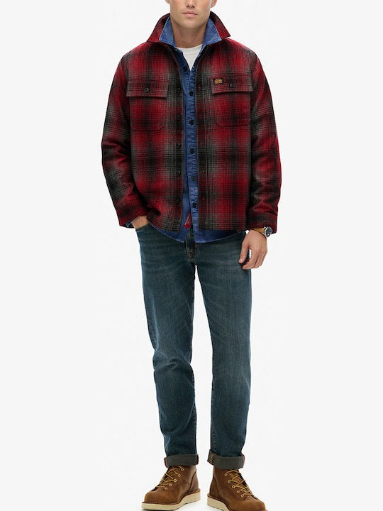 Ανδρικό Πουκάμισο Ovin Wool Superdry | M4011050A-I1V ΑΝΔΡΙΚΑ > ΠΟΥΚΑΜΙΣΑ SUPERDRY