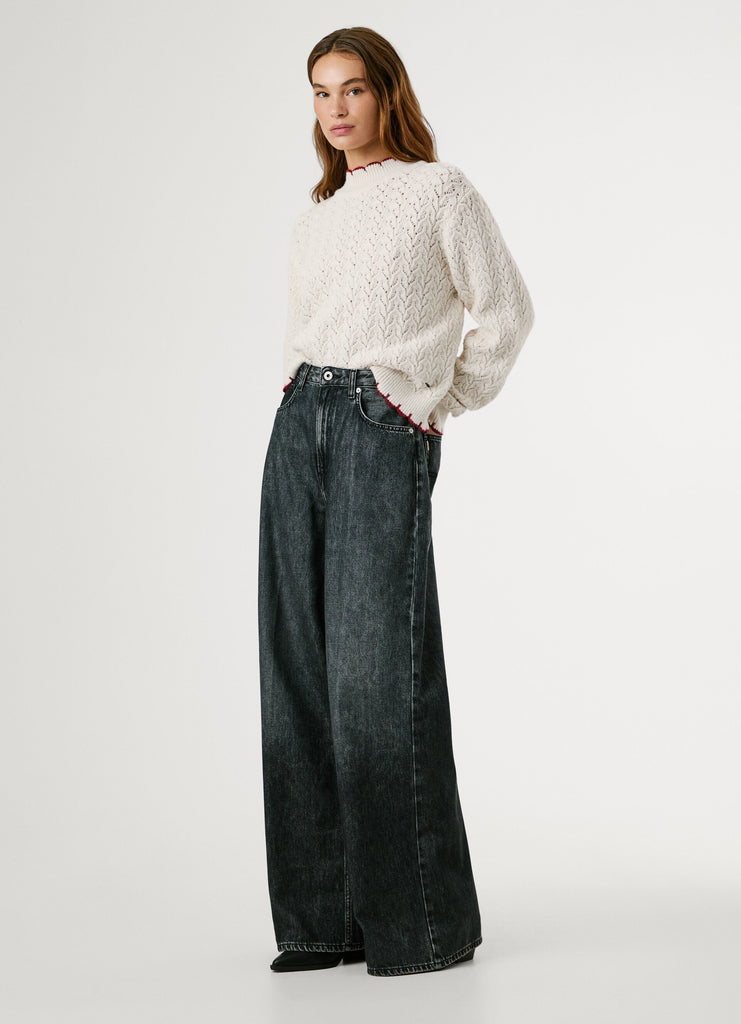 Γυναικείο Παντελόνι Wide Leg Jeans Jaimy Pepe Jeans | PL20474049S12-000 ΓΥΝΑΙΚΕΙΑ > ΠΑΝΤΕΛΟΝΙΑ PEPE JEANS