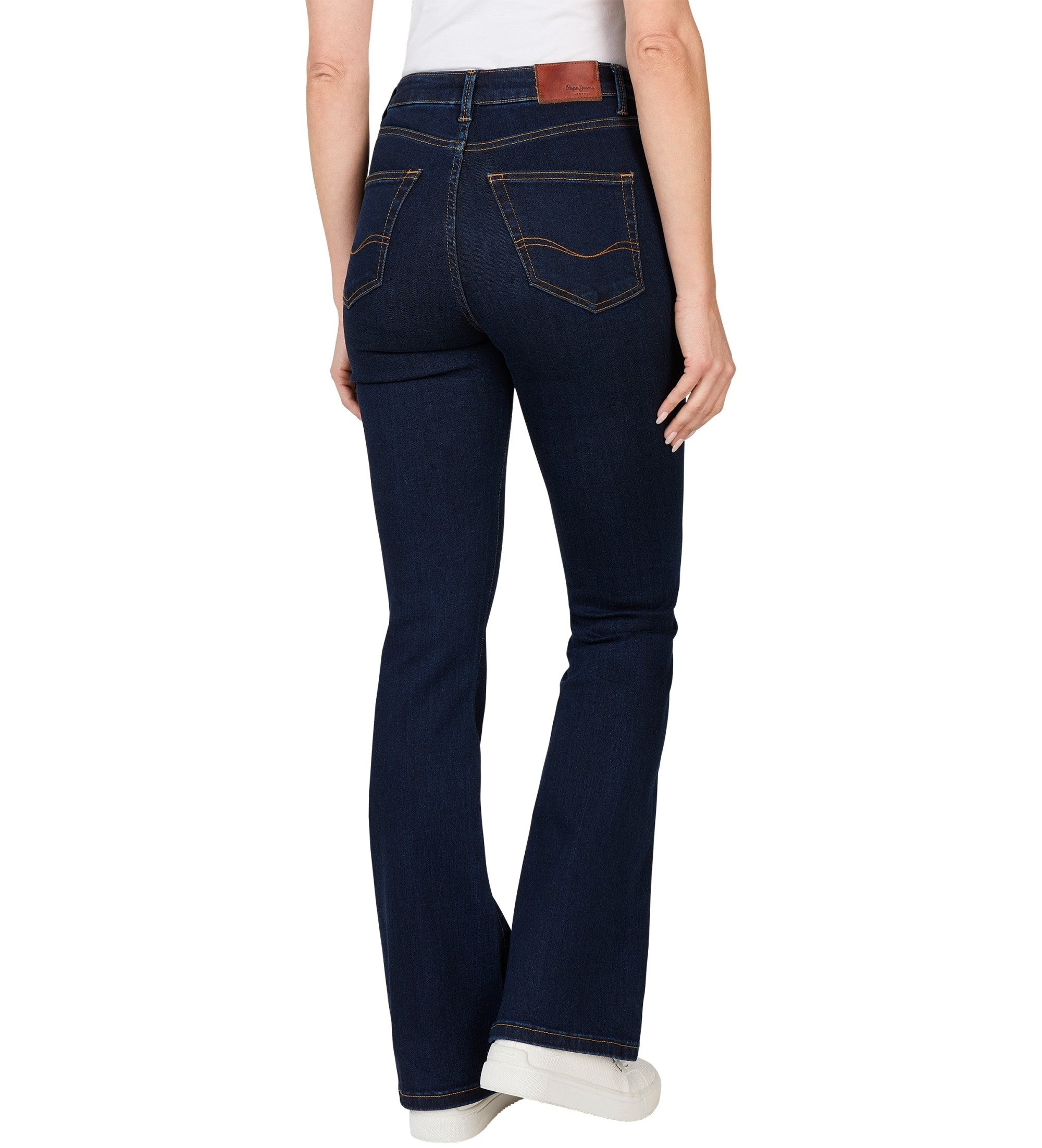 Ladies Jeans Pepe Powerflex Jeans Women's Flare Denim Jeans Pepe
